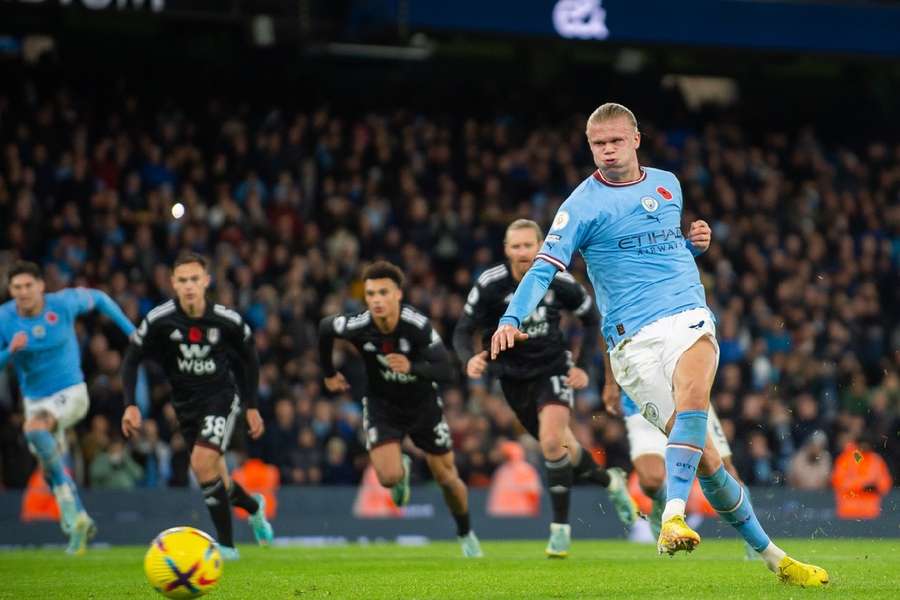 Erling Haaland a marcat golul victoriei pentru City în minutul 95