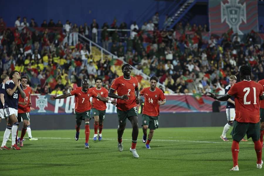 Daniel Banjaqui fez o segundo golo de Portugal diante da Escócia