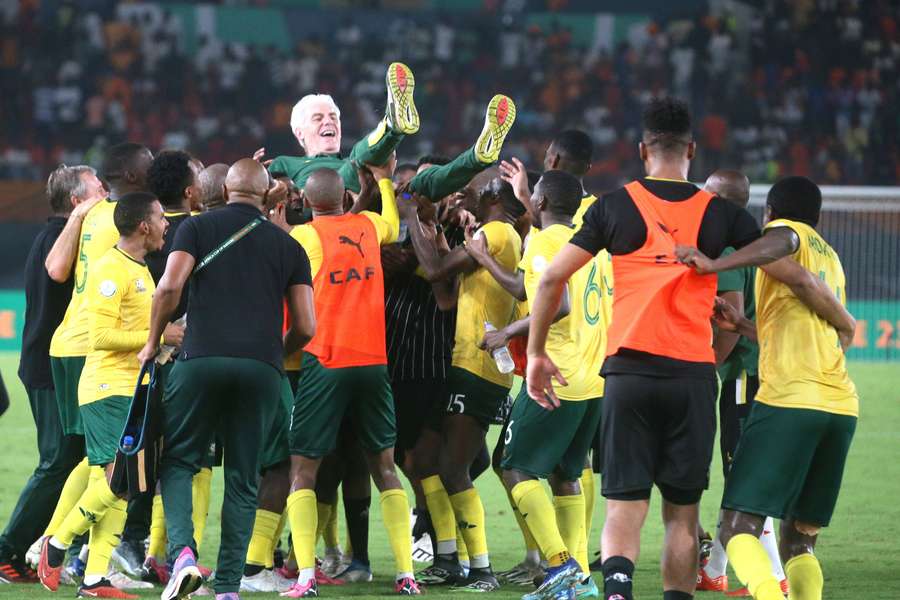 Hugo Broos' 'Bafana Bafana' gooien de Belgische coach