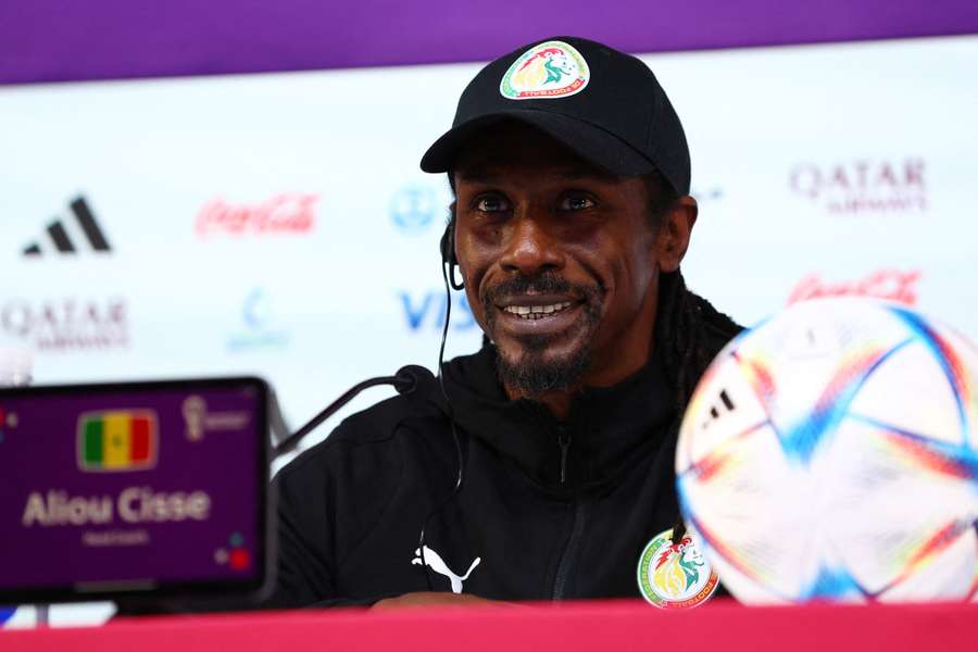 Senegal coach Cisse sees the pressure as 'good stress'