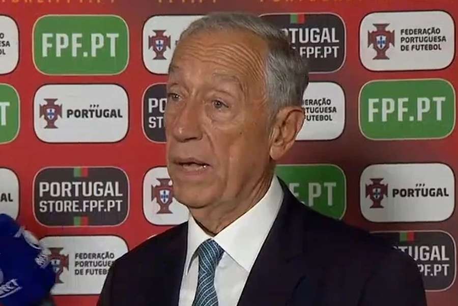 Marcelo Rebelo de Sousa orgulhoso pela exibição de Portugal