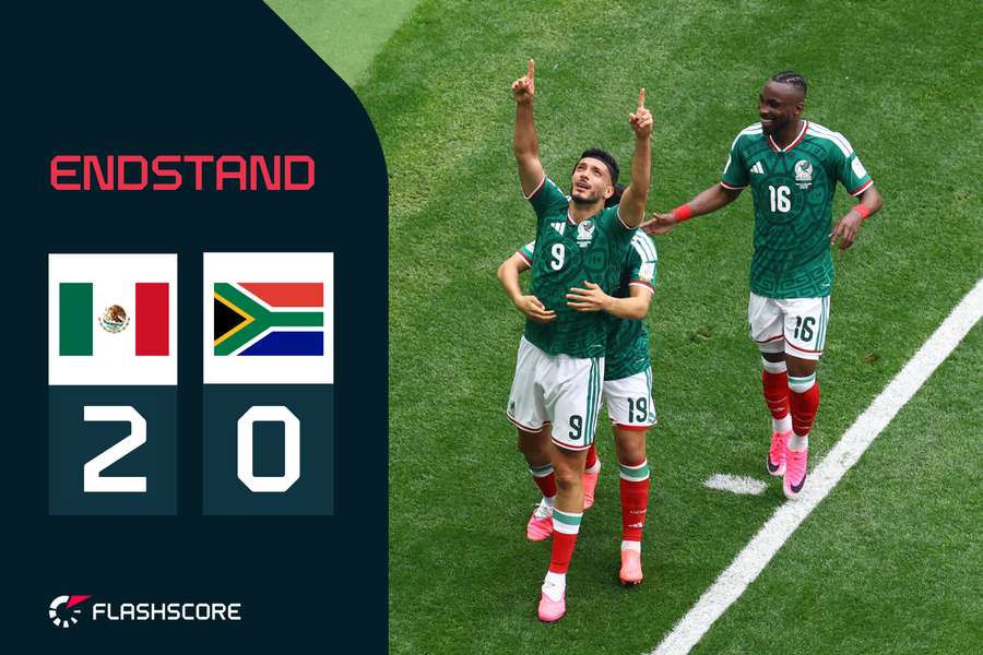 Zwei Tore, drei Platzverweose: Mexiko feiert siegreichen WM-Auftakt gegen Südafrika