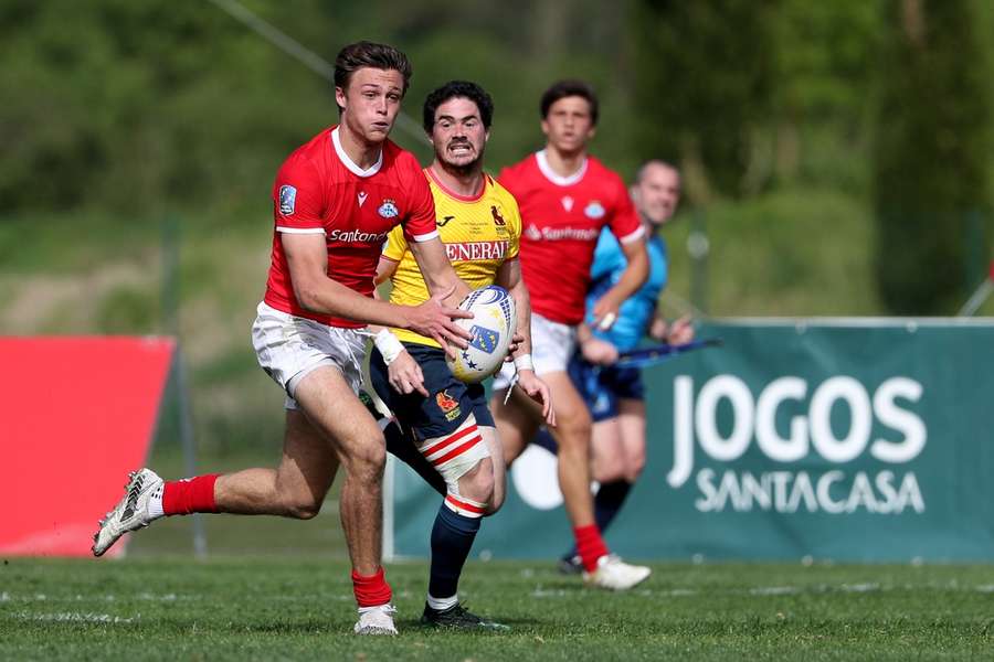 Portela in action during the 2021 Rugby Europe Championship match between Portugal and Spain
