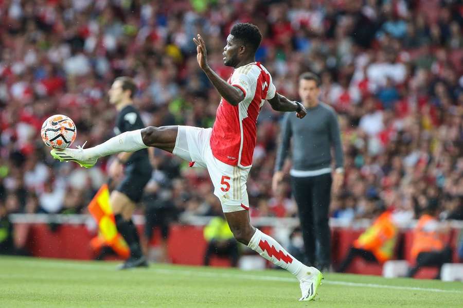 Partey in action for Arsenal