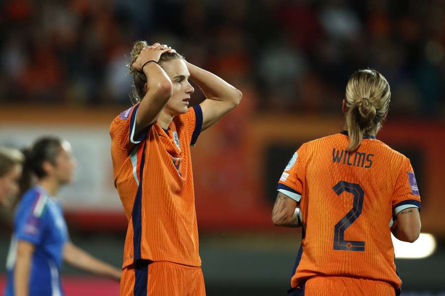 Vivianne Miedema beleefde een frustrerende avond met Oranje