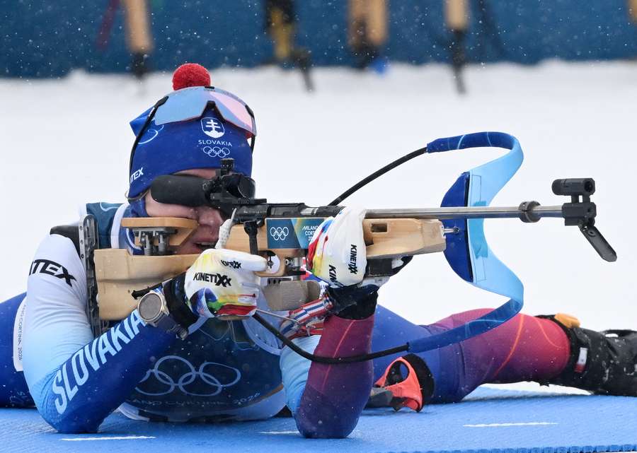 Bátovská Fialková počas šprintu.