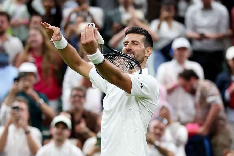 Novak Djokovic spielte mal wieder Geige