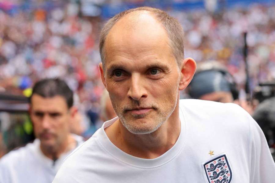 Thomas Tuchel before England's match against France Thomas Tuchel before England's match against France