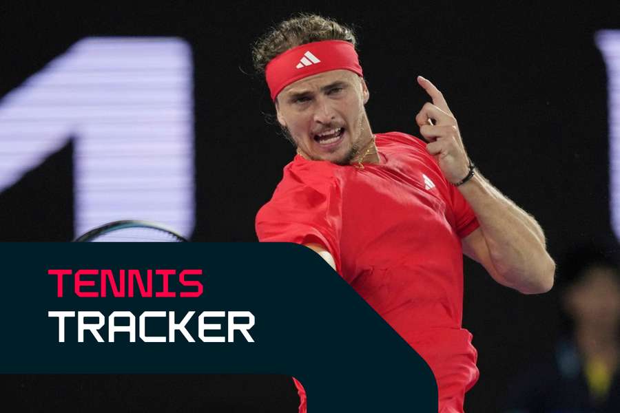 Zverev is in action