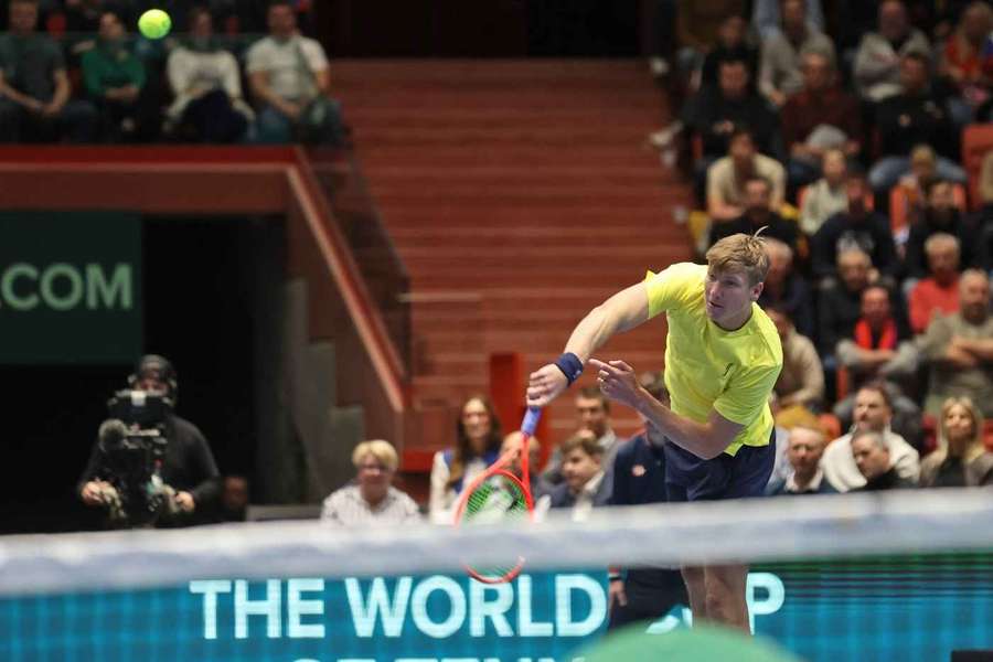 Goransson (pictured at the Davis Cup) is through to the Second Round at Roland Garros Goransson (pictured at the Davis Cup) is through to the Second Round at Roland Garros