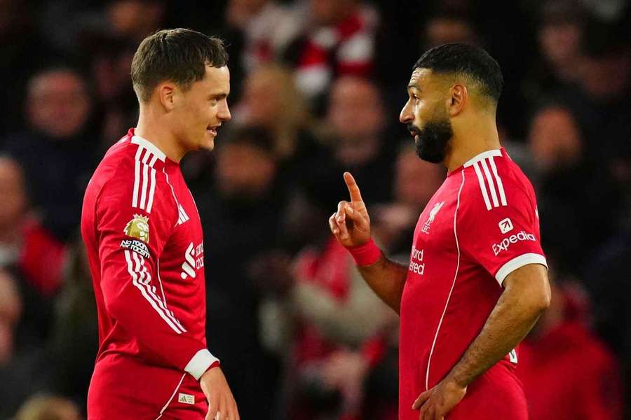 Die Liverpool-Stars Wirtz (l.) und Salah (r.)