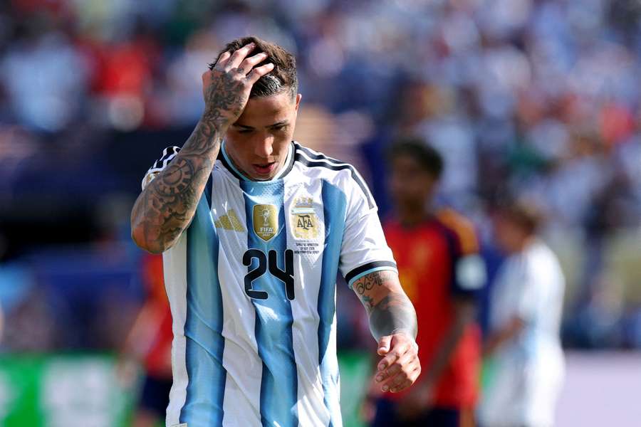 L’international argentin Enzo Fernandez. L’international argentin Enzo Fernandez.