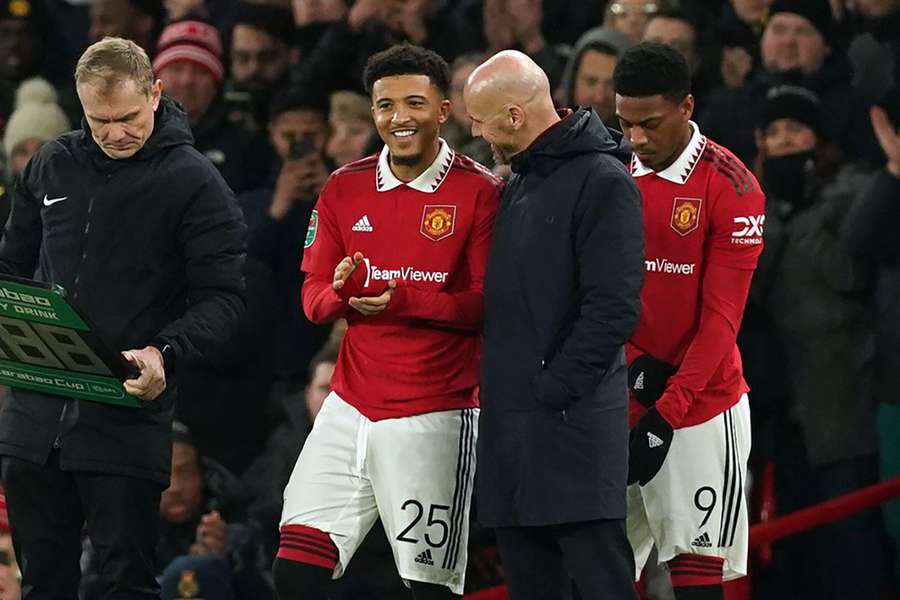 Ten Hag says Sancho's future at Man Utd is 'up to him'