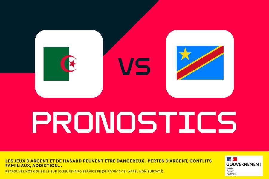 Algérie - RD Congo : Pronostics, meilleurs paris et cotes (CAN - 8e de finale) Algérie - RD Congo : Pronostics, meilleurs paris et cotes (CAN - 8e de finale)