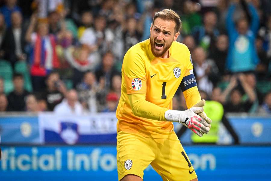 Slovenië's befaamde doelman Jan Oblak hield de nul