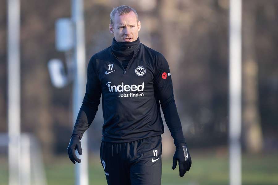 Rode beim Training mit der SGE