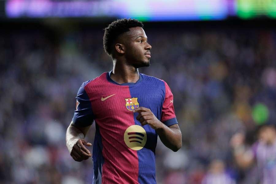 Ansu Fati ao serviço do Barcelona