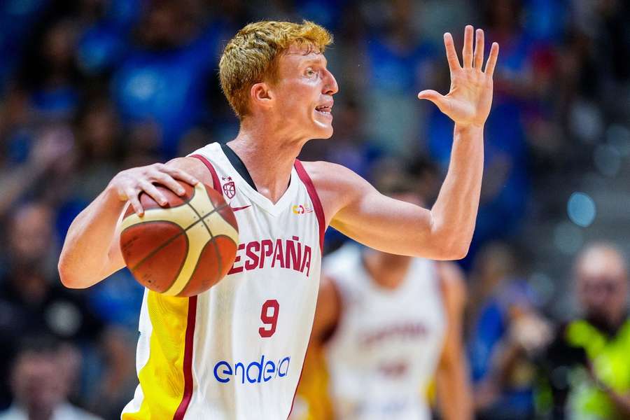 Alberto Díaz, con la selección española