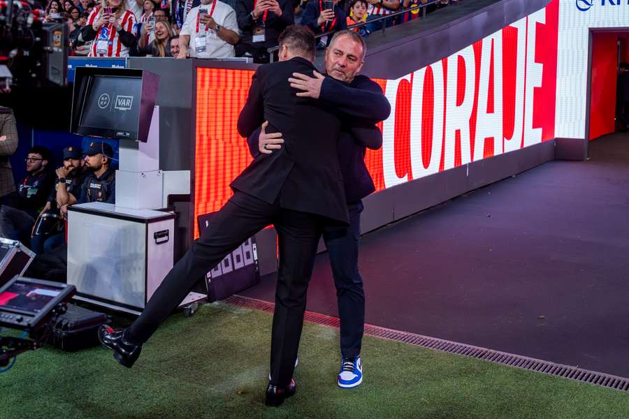 Hansi Flick has got his work cut out after Atletico Madrid boss Diego Simeone got the better of him in the first leg. Hansi Flick has got his work cut out after Atletico Madrid boss Diego Simeone got the better of him in the first leg.