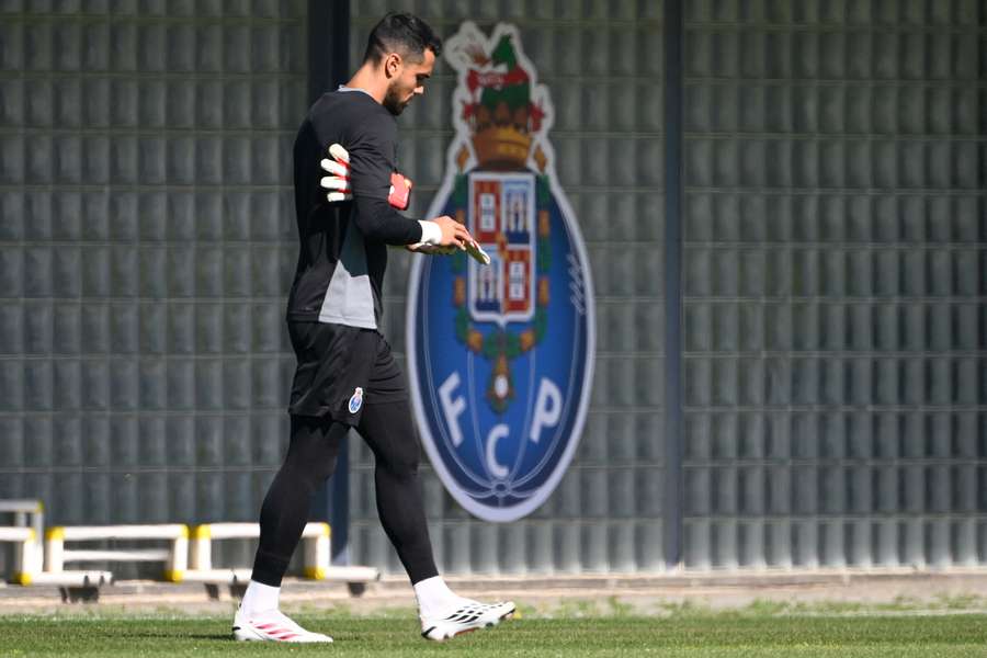 Diogo Costa no treino do FC Porto Diogo Costa no treino do FC Porto