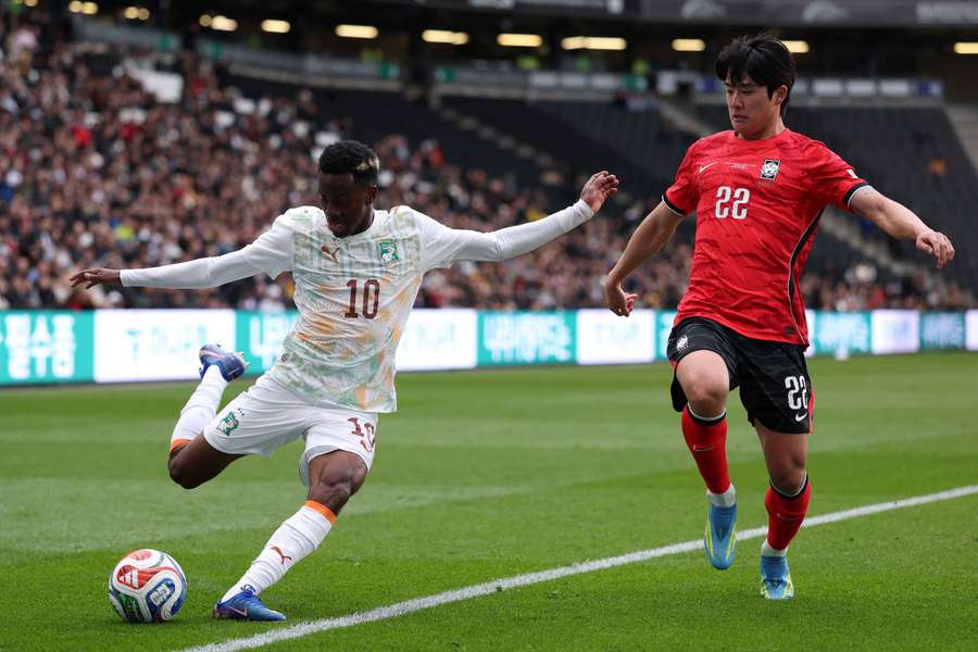 South Korea lost 4-0 to the Ivory Coast in a World Cup warm-up fixture South Korea lost 4-0 to the Ivory Coast in a World Cup warm-up fixture