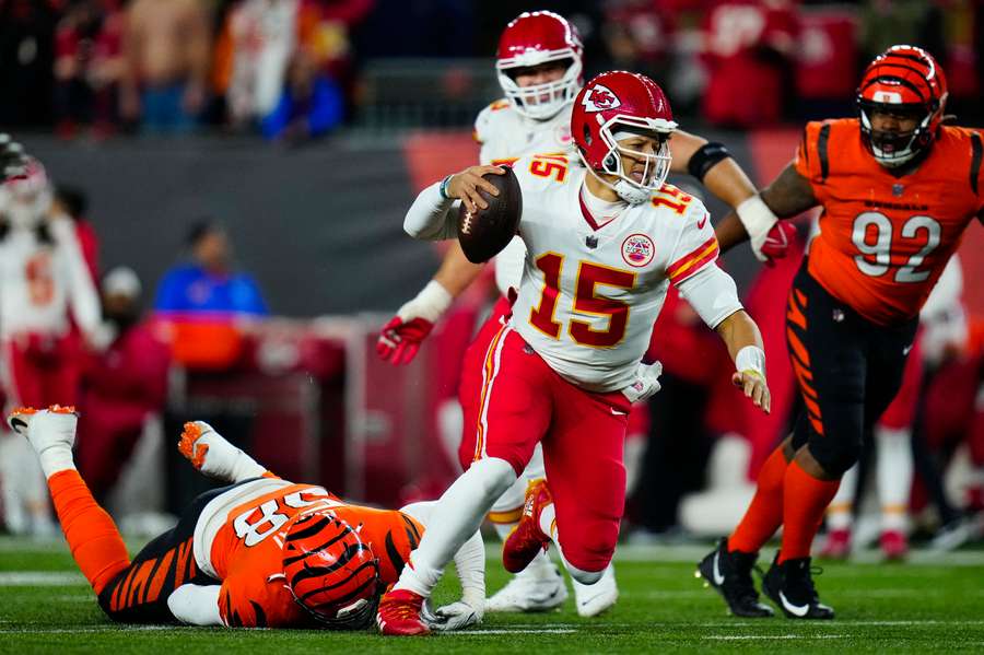 Patrick Mahomes (15) will be one of the key players for Kansas City when they take on Cincinnati over the weekend