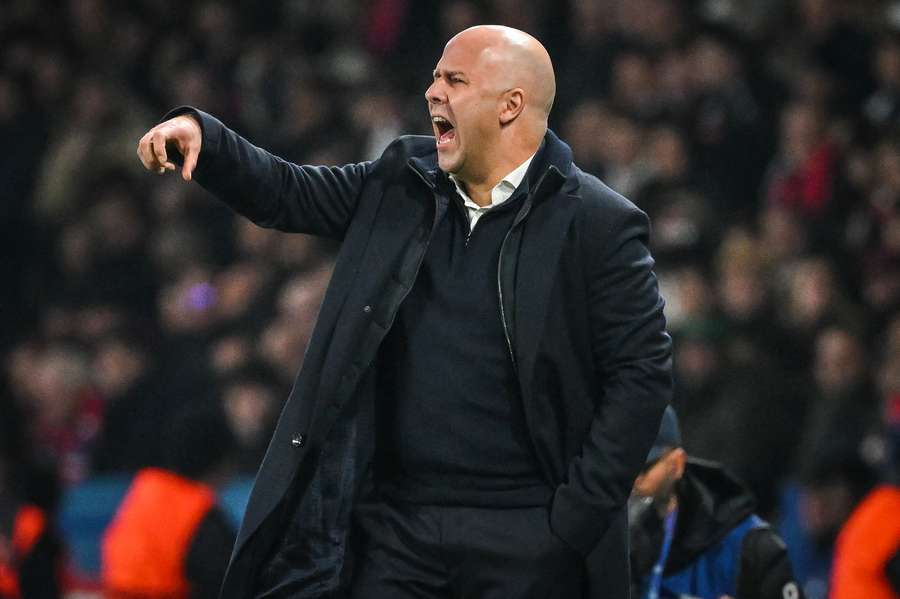 Arne Slot on the touchline