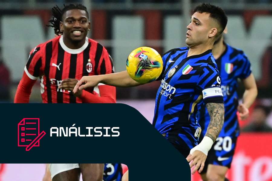 Lautaro Martínez y Rafa Leao, los líderes de Inter y Milan