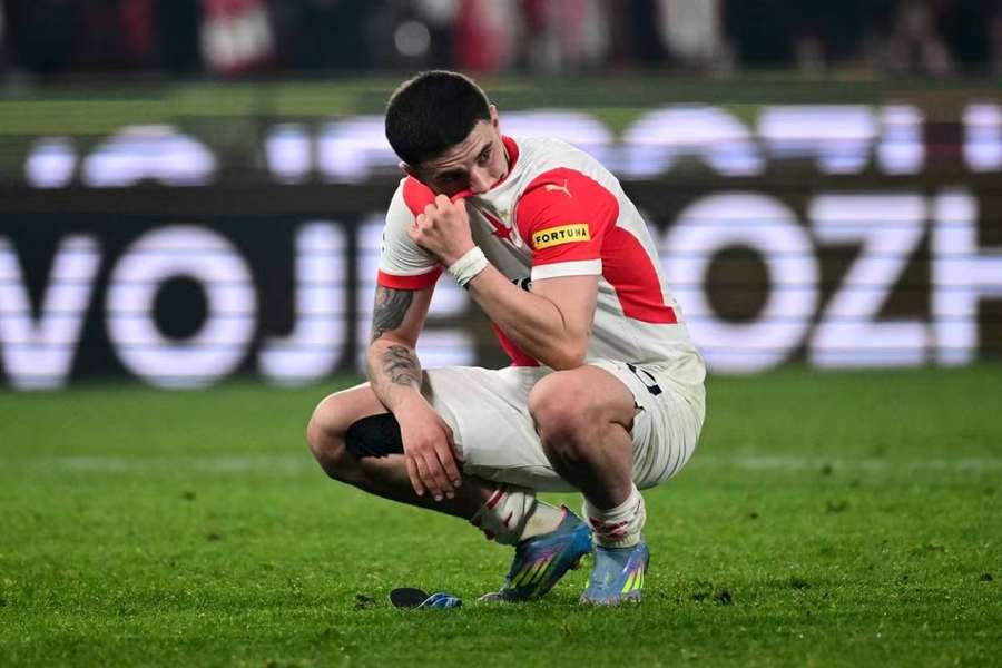 Zklamání v táboře Slavie po pohárové prohře se Sigmou.