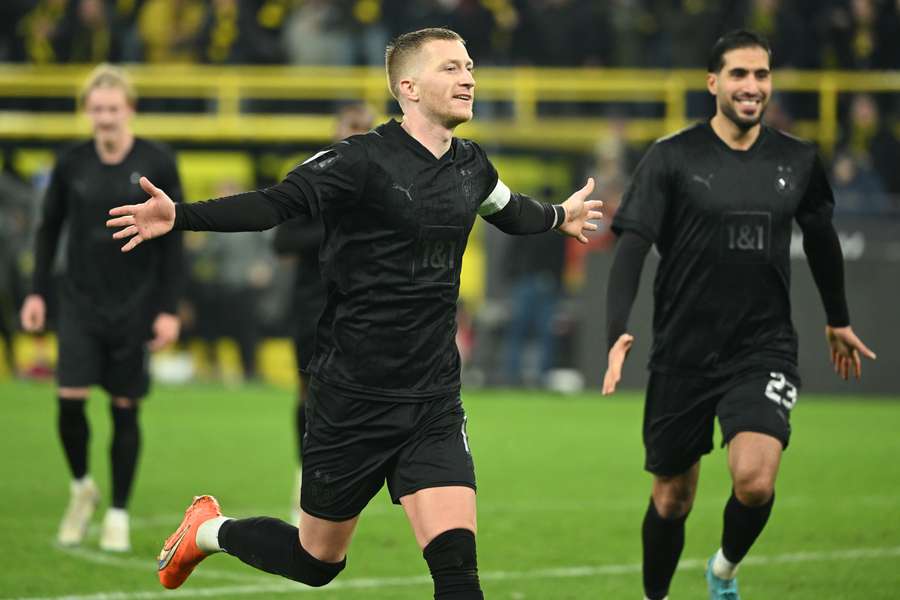 Am Sonntag erzielte Reus sehenswert per Freistoß das 3:1 für den BVB (Endstand 4:1 gegen Hertha BSC) 