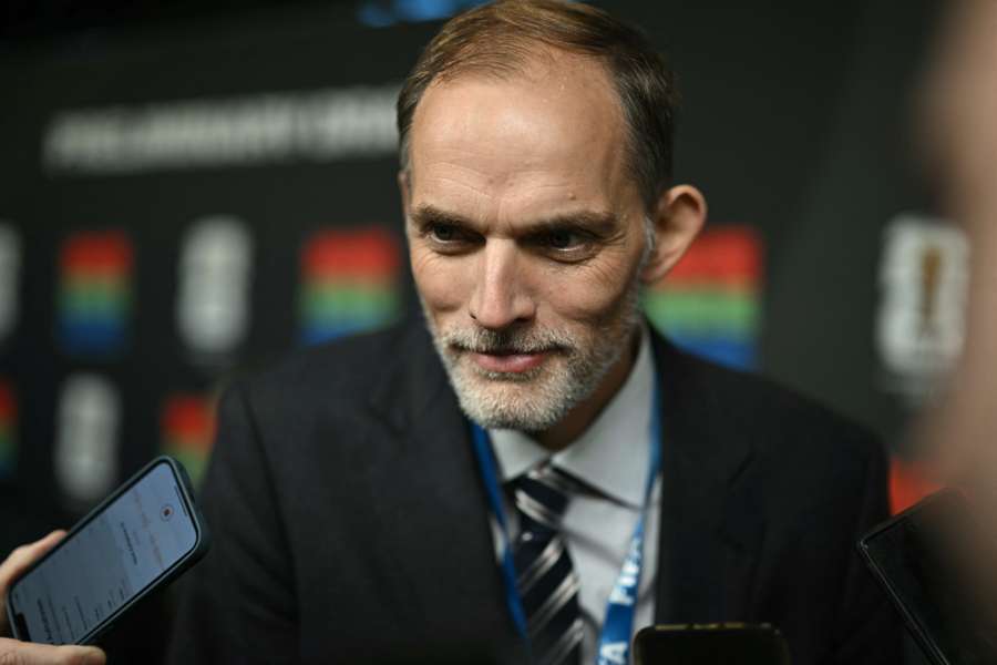 Thomas Tuchel bei der Auslosung zur WM-Qualifikation.
