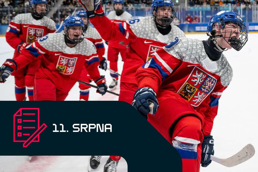 Petr Tomek (vpravo) bude jednou z hlavních opor českého výběru do 18 let na Hlinka Gretzky Cupu.