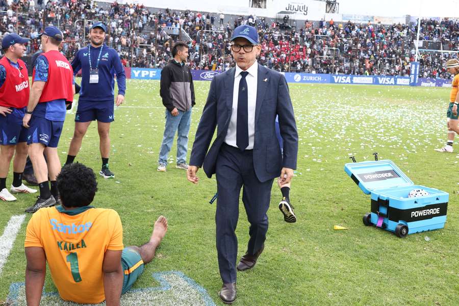 Australia coach Les Kiss in Argentina last weekend. Australia coach Les Kiss in Argentina last weekend.