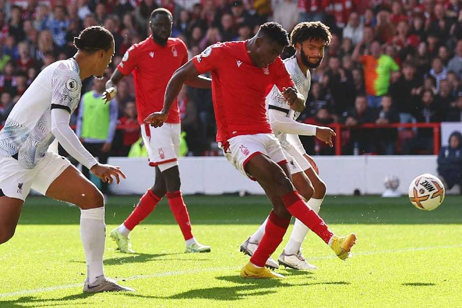 Taiwo Awoniyi scored the decisive goal against Liverpool