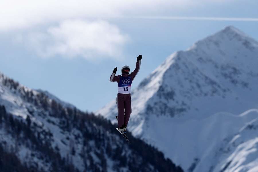 Emma Weiß in der Aerials-Qualifikation