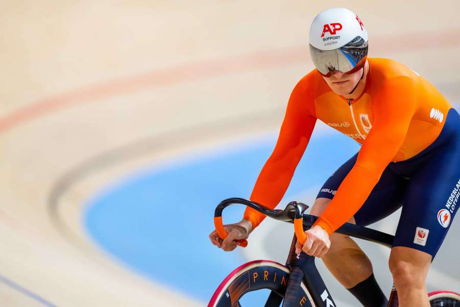 Geen medaille voor Hoogland op de keirin