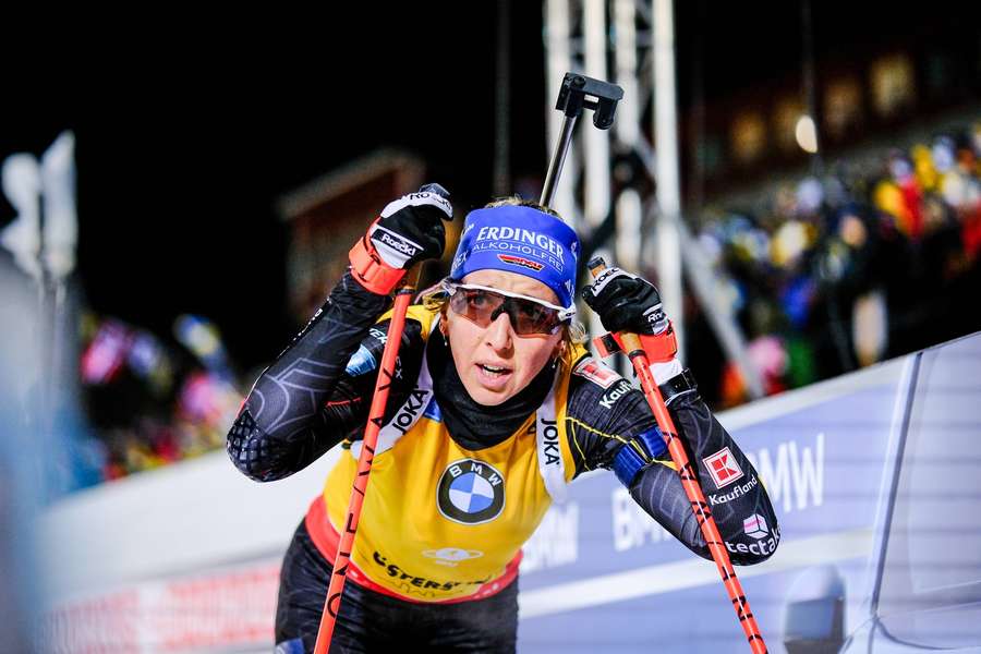 Für Franziska Preuß ist der Biathlon-Weltcup in Östersund vorzeitig beendet.