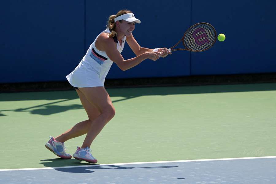 Ekaterina Alexandrova compete em Cincinnati.