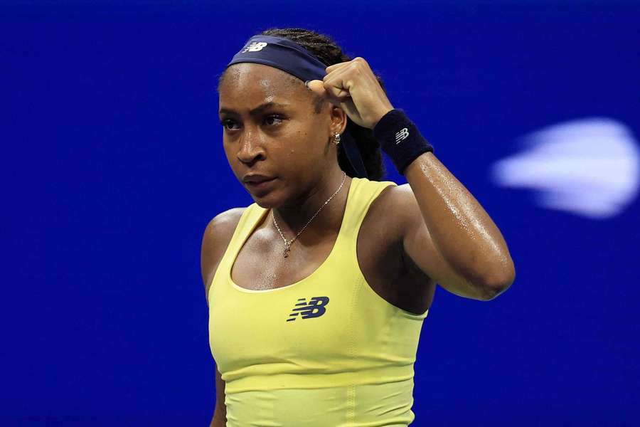 Coco Gauff à l'US Open. Coco Gauff à l'US Open.