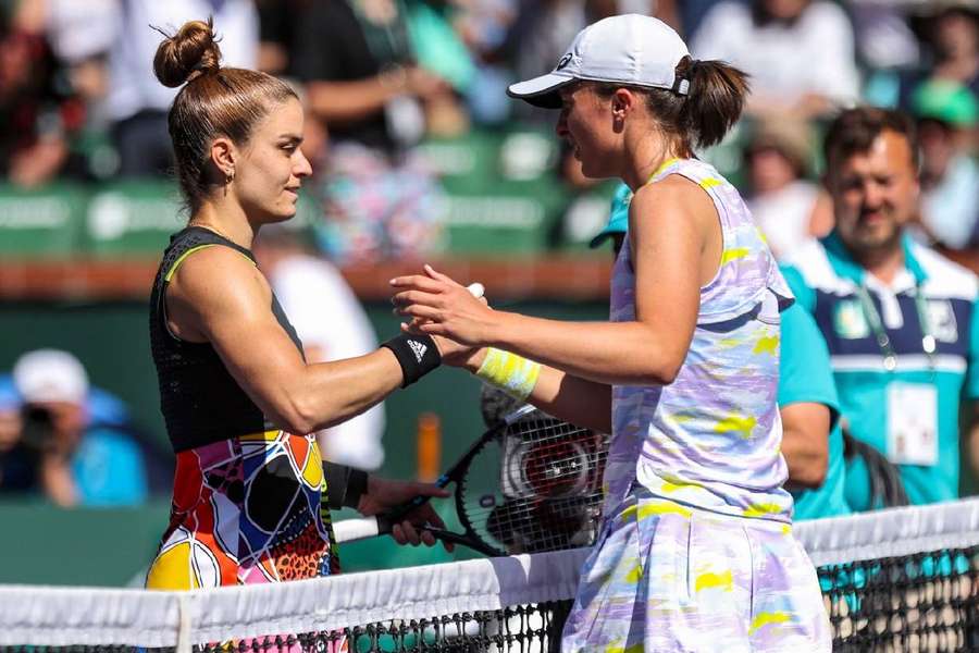 Maria Sakkari und Iga Swiatek trafen bereits 2022 im Finale von Indian Wells aufeinander.