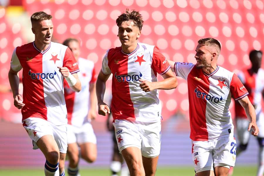 Chytil se postaral o oba góly Slavie. Chytil se postaral o oba góly Slavie.