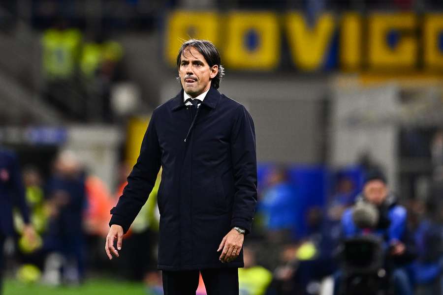 Simone Inzaghi voltou a ser contestado no Inter Milão após a derrota com o Monza (0-1)