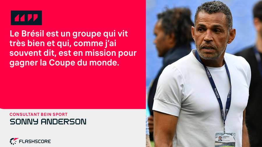 Sonny Anderson, sur les chances du Brésil au Mondial 2022.