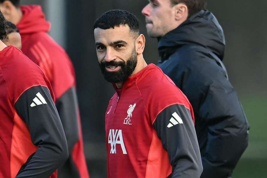 Salah no treino desta segunda-feira