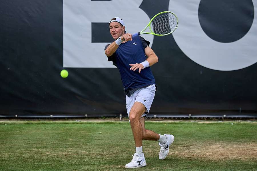 Jan Lennard Struff beim Training.