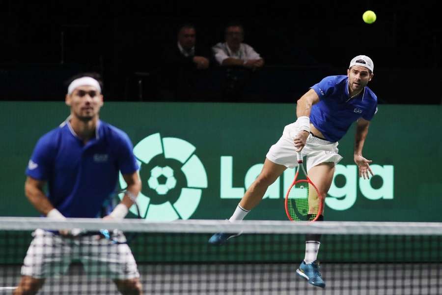 Simone Bolelli en Fabio Fognini haalden in het dubbelspel het beslissende punt binnen