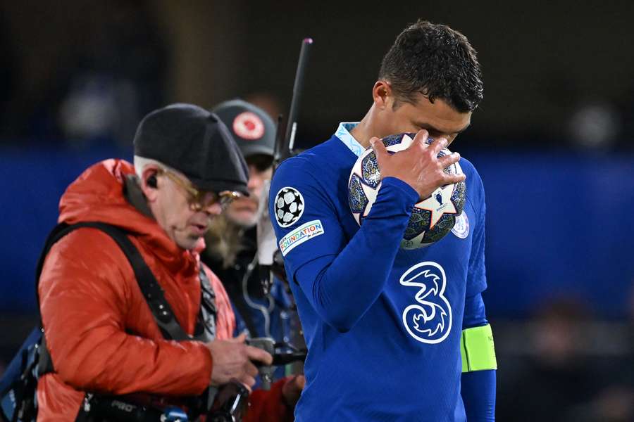 Thiago Silva après l'élimination de Chelsea en Ligue des champions.