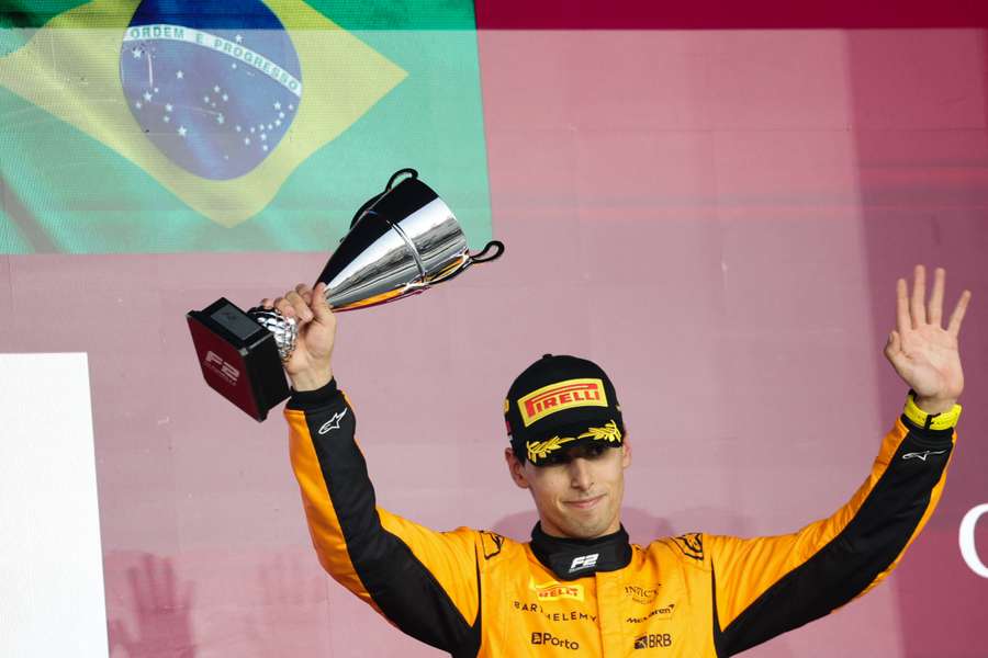 Gabriel Bortoleto en vainqueur à Lusail.