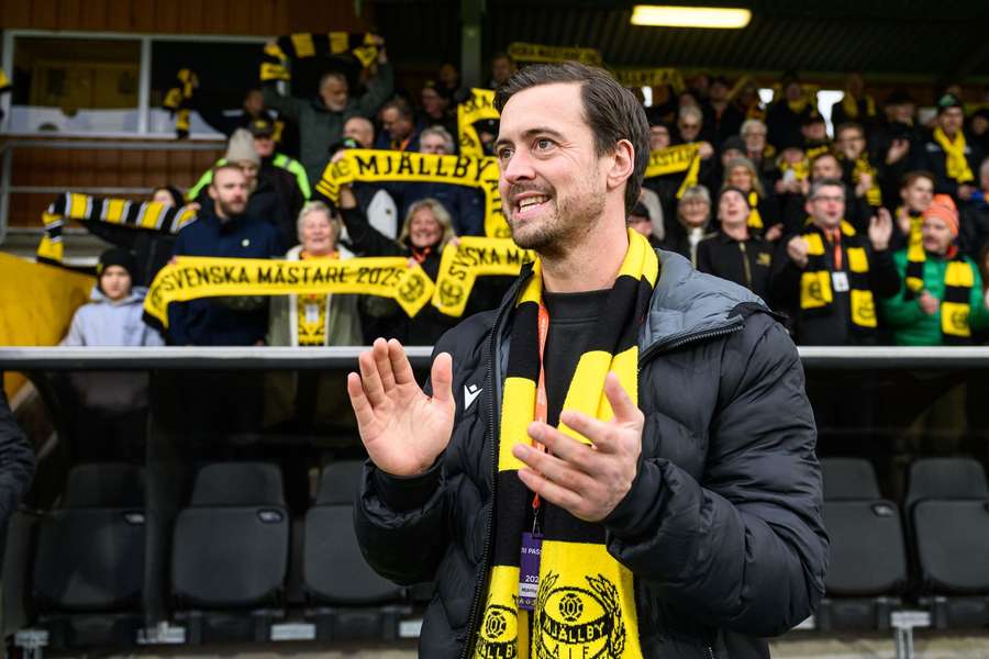 Jacob Lennartsson at Strandvallen during Mjallby's win over Norrkoping Jacob Lennartsson at Strandvallen during Mjallby's win over Norrkoping