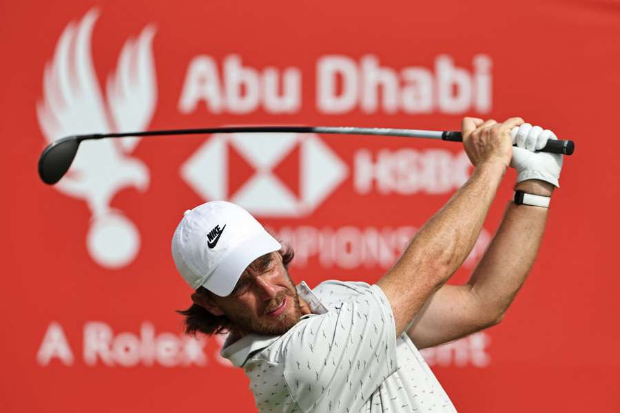 Tommy Fleetwood sits at the top of the leaderboard after 36 holes in Abu Dhabi Tommy Fleetwood sits at the top of the leaderboard after 36 holes in Abu Dhabi